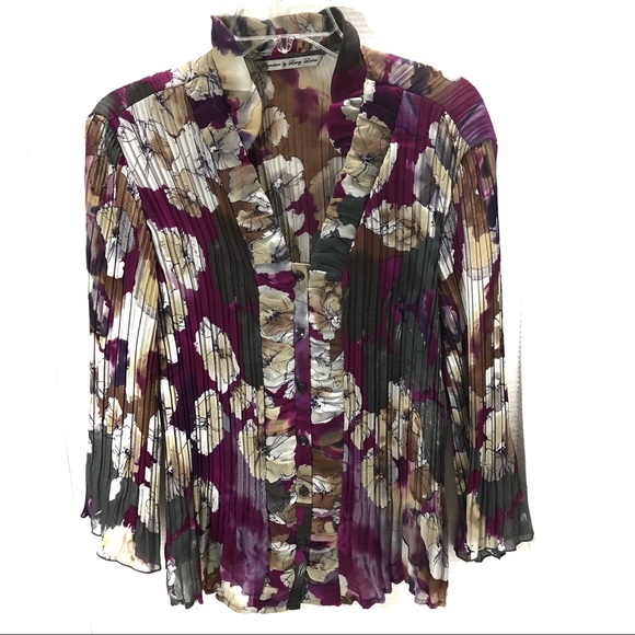 Signature by Larry Levine Tops - Signature by Larry Levine long sleeves large